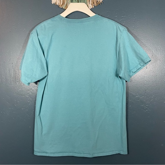 Champion Men’s Light Blue Logo Graphic Print Short Sleeve Crewneck Tee Size M - Picture 2 of 5